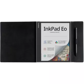 POCKETOOK Husă rabatabilă pentru InkPad Eo, neagră POCKETOOK Husă rabatabilă pentru InkPad Eo, neagră