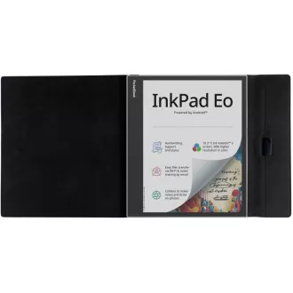 POCKETOOK Husă rabatabilă pentru InkPad Eo, neagră POCKETOOK Husă rabatabilă pentru InkPad Eo, neagră