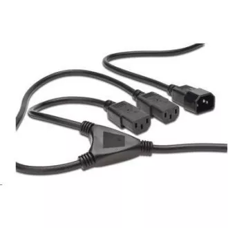 PREMIUMCORD Cablu de alimentare 230V prelungire Y - 1xM/2xF