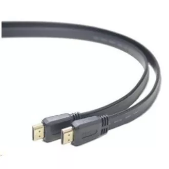 Cablu plat PREMIUMCORD HDMI High Speed + Ethernet, conectori placati cu aur, 1 m Cablu plat PREMIUMCORD HDMI High Speed + Ethernet, conectori placati cu aur, 1 m