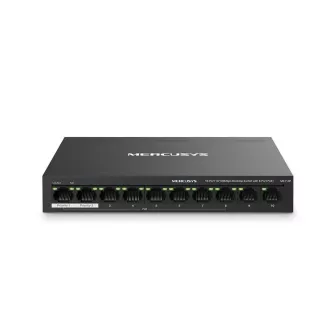 Comutator MERCUSYS MS110P (10x100Mb/s, 8xPoE+, 65W, fără ventilator)