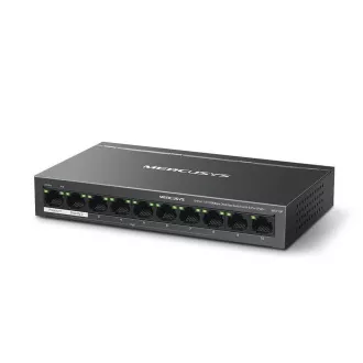 Comutator MERCUSYS MS110P (10x100Mb/s, 8xPoE+, 65W, fără ventilator)