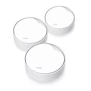 TP-Link Deco X50-PoE (pachet de 3) WiFi6 Mesh (AX3000, 2,4GHz/5GHz, 1x2, 5GbELAN/WAN, 1xGbELAN/WAN, 1xPoE)