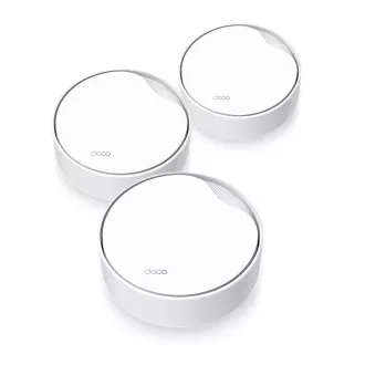 TP-Link Deco X50-PoE (pachet de 3) WiFi6 Mesh (AX3000, 2,4GHz/5GHz, 1x2, 5GbELAN/WAN, 1xGbELAN/WAN, 1xPoE)