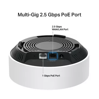TP-Link Deco X50-PoE (pachet de 3) WiFi6 Mesh (AX3000, 2,4GHz/5GHz, 1x2, 5GbELAN/WAN, 1xGbELAN/WAN, 1xPoE)