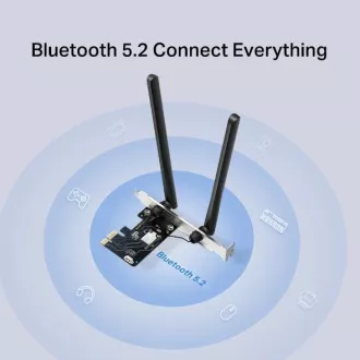 Adaptor PCIe MERCUSYS MA86XE WiFi6E (AXE5400, 2,4GHz/5GHz/6GHz, Bluetooth5.3)