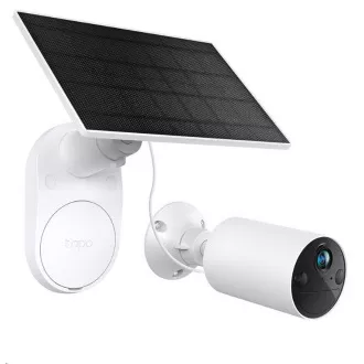 Cameră de exterior TP-Link Tapo C410 KIT, panou solar (3MP, 2K QHD, 1296p, IR 9m, WiFi, card micro SD, IP65)