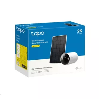 Cameră de exterior TP-Link Tapo C410 KIT, panou solar (3MP, 2K QHD, 1296p, IR 9m, WiFi, card micro SD, IP65)