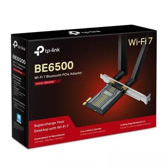 Adaptor PCIe TP-Link Archer TBE400E WiFi7 (BE6500, 2,4GHz/5GHz/6GHz, Bluetooth5.4)