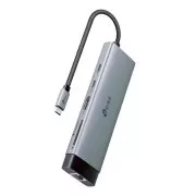 Hub USB-C TP-Link UH9120C 9 în 1 (3xUSB 3.2Gen1, 1xUSB-C 3.2Gen1, 1xGbE, 1xHDMI, 1xSD, 1xmicroSD, PD 100W)