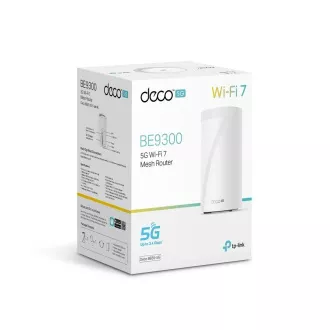 TP-Link Deco BE65-5G (pachet de 1) WiFi7 Mesh (BE9300, 2.4GHz/5GHz/6GHz, 3x2, 5GbELAN/WAN, 1xUSB3.0, 4G LTE, 5G, 1xnanoSIM)