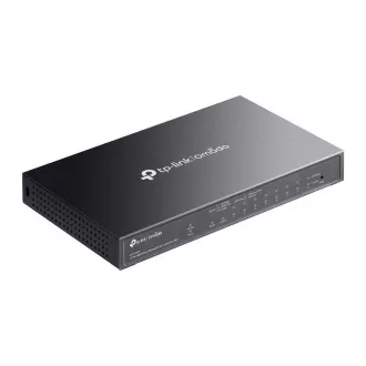 Switch TP-Link OMADA ES210GMP (9xGbE, 1xGbE/SFP combo, 8xPoE+, 123W, fără ventilator)