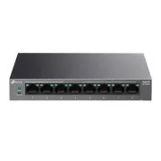 Comutator TP-Link LiteWave LS108GP (8xGbE, 8xPoE+, 62W, fără ventilator)