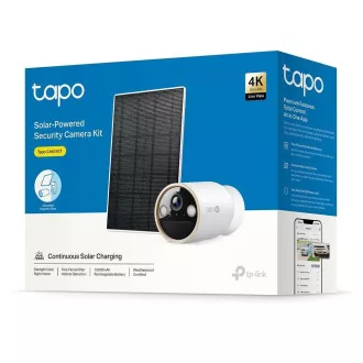 Cameră de supraveghere video TP-Link Tapo C460 KIT, panou solar (8MP, 4K, 2160p, IR 15m, WiFi, card micro SD, IP66)