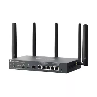 Router TP-Link ER706WP-4G OMADA VPN 4G+Cat6 (AX3000, 1xSFP WAN/LAN, 1xGbEWAN, 4xGbELAN/WAN, 4xPoE+, 45W, 2xnanoSIM)