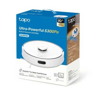 Aspirator robot TP-Link Tapo RV30 Max cu mop (LiDAR+IMU, 2.4 GHz, BT, alb)
