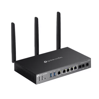 Gateway ADSL/VDSL TP-Link DR3650V OMADA (AX3000, 3xRJ11(2xFXS, 1xDSL), 2.4GHz/5GHz, 1xGbELAN/WAN, 4xGbE, 2xUSB3.0)