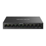 Comutator MERCUSYS MS110CMP (10x100Mb/s, 8xPoE+, 115W, fără ventilator)