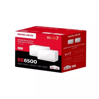 MERCUSYS Halo H37BE (pachet de 2) WiFi7 Mesh (BE6500, 2.4GHz/5GHz, 2x2, 5GbELAN/WAN, 1xGbELAN/WAN)
