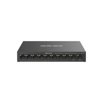 Comutator MERCUSYS MS110CP (8x100Mb/s, 2xGbE, 8xPoE+, 65W, fără ventilator)
