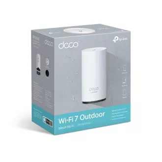 TP-Link Deco BE25-Outdoor (pachet de 1) rețea WiFi7 Mesh pentru exterior (BE3600, 2.4GHz/5GHz, 2x2, 5GbELAN/WAN, 2xPoE)