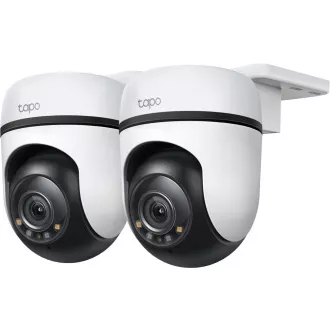 Cameră de exterior TP-Link Tapo C510W (pachet de 2), (3MP, PTZ, 2K 1296p, WiFi, IR 30m, card micro SD)