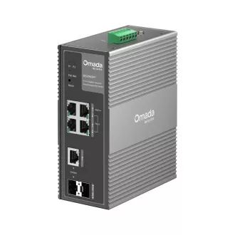 Switch industrial TP-Link OMADA IES206GPP (4xGbE, 1xGbE/SFPcombo, 1xSFP, 3xPoE+, 1xPoE++, 120W, DIN, IP40, fără ventilator)