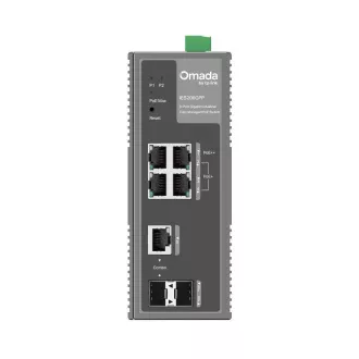 Switch industrial TP-Link OMADA IES206GPP (4xGbE, 1xGbE/SFPcombo, 1xSFP, 3xPoE+, 1xPoE++, 120W, DIN, IP40, fără ventilator)