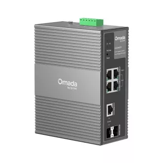 Switch industrial TP-Link OMADA IES206GPP (4xGbE, 1xGbE/SFPcombo, 1xSFP, 3xPoE+, 1xPoE++, 120W, DIN, IP40, fără ventilator)