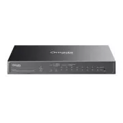 Switch TP-Link OMADA ES210GP (9xGbE, 1xGbE/SFP combo, 8xPoE+, 63W, fără ventilator)