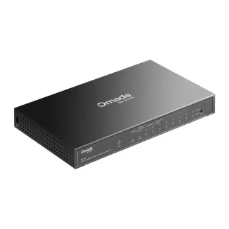 Switch TP-Link OMADA ES210GP (9xGbE, 1xGbE/SFP combo, 8xPoE+, 63W, fără ventilator)