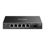 Comutator TP-Link OMADA SG2206MP (5xGbE, 1xSFP, 4xPoE+, 63W, fără ventilator)