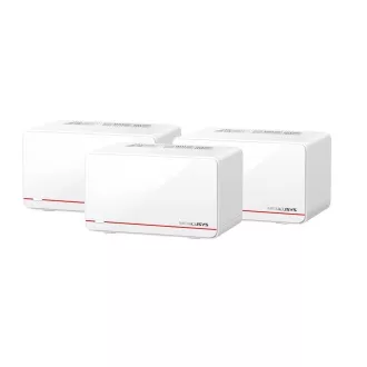 MERCUSYS Halo H37BE (pachet de 3) WiFi7 Mesh (BE6500, 2.4GHz/5GHz, 2x2, 5GbELAN/WAN, 1xGbELAN/WAN)