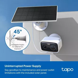 Cameră de supraveghere video TP-Link Tapo C400 KIT, panou solar (2MP, 1080p, IR 10m, WiFi, card micro SD, IP65)