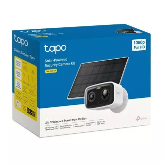 Cameră de supraveghere video TP-Link Tapo C400 KIT, panou solar (2MP, 1080p, IR 10m, WiFi, card micro SD, IP65)