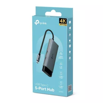 Hub USB-C TP-Link UH5020C 5 în 1 (2x USB 3.2Gen1, 2xUSB-C 3.2Gen1, 1xHDMI, PD 100W)