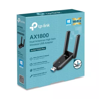 Adaptor USB TP-Link Archer TX30U Plus WiFi6 (AX1800, 2.4GHz/5GHz, USB3.0)