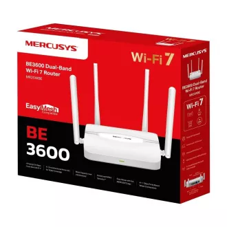 Router MERCUSYS MR25WBE EasyMesh WiFi7 (BE3600, 2,4GHz/5GHz, 1xGbEWAN, 3xGbELAN)
