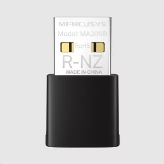 Adaptor nano USB MERCUSYS MA20NB WiFi5 (AC650, 2.4GHz/5GHz, Bluetooth5.0, USB2.0)