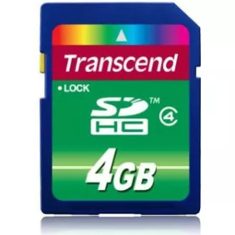 Card SDHC TRANSCEND 4GB clasa 4