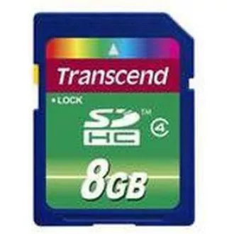 Card SDHC TRANSCEND de 8 GB clasa 4
