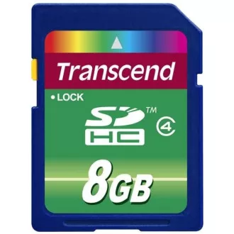 Card SDHC TRANSCEND de 8 GB clasa 4