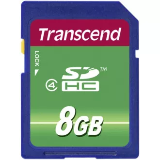 Card SDHC TRANSCEND de 8 GB clasa 4
