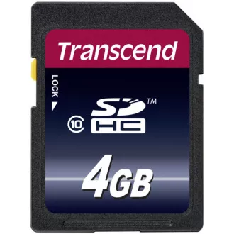 Card SDHC TRANSCEND 4GB Premium, clasa 10