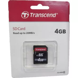 Card SDHC TRANSCEND 4GB Premium, clasa 10