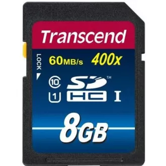 Card SDHC TRANSCEND 8GB Premium, clasa 10