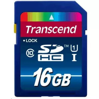 Card SDHC TRANSCEND 16GB Premium, Clasa 10 UHS-I, 300X (45MB/s)