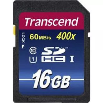 Card SDHC TRANSCEND 16GB Premium, Clasa 10 UHS-I, 300X (45MB/s)