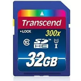 Card SDHC TRANSCEND 32GB Premium, Clasa 10 UHS-I, 300X Card SDHC TRANSCEND 32GB Premium, Clasa 10 UHS-I, 300X