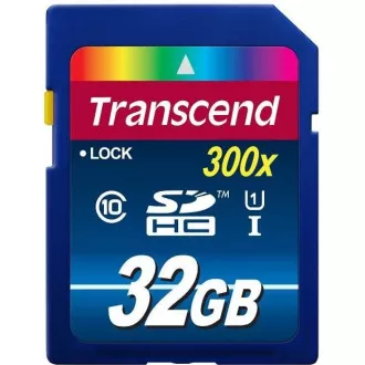 Card SDHC TRANSCEND 32GB Premium, Clasa 10 UHS-I, 300X Card SDHC TRANSCEND 32GB Premium, Clasa 10 UHS-I, 300X